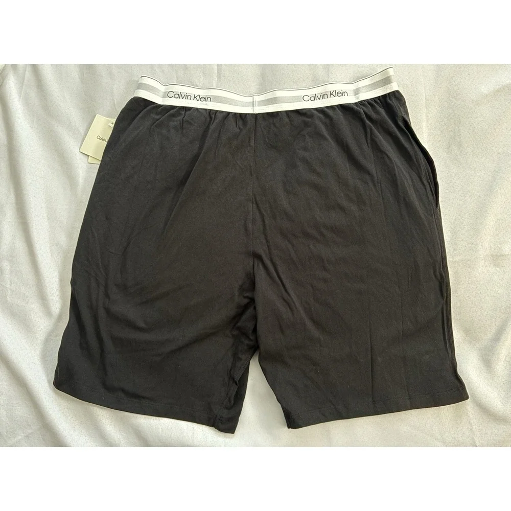 NEW Calvin Klein Shorts Mens Modern Cotton Lounge Shorts Black Men's Size XLarge